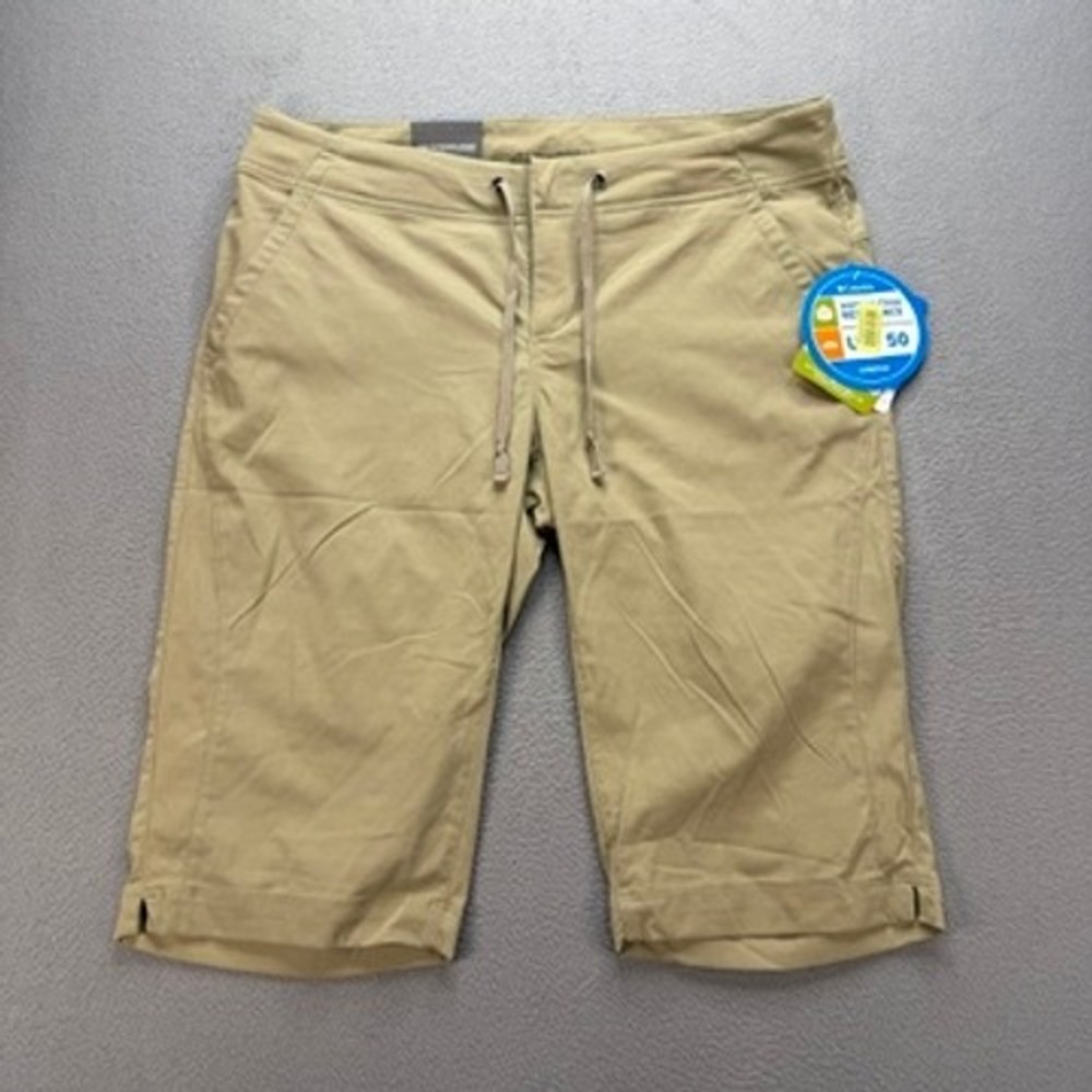 Columbia Anytime Outdoor Short Court Active Fit Size 8 Tan Khaki Omni-Shield UPF